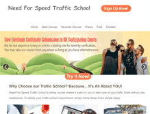 Tablet Screenshot of needforspeedtrafficschool.com